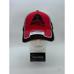 NEW Nascar Jeff Gordon Racing Race Black Red Hat